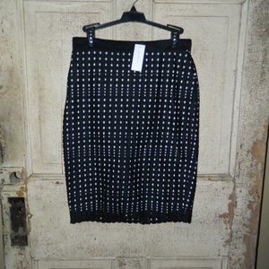 Ann Taylor Lined Eyelet Lace Skirt Size 4 (L-38)